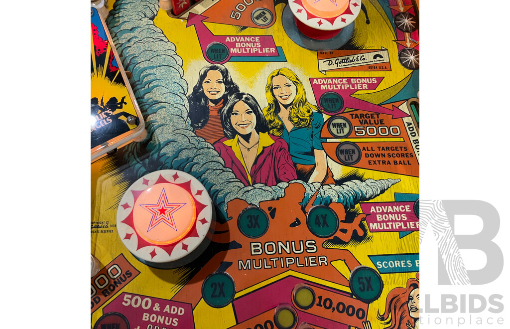 Charlie's Angels by Gottlieb Pinball Machine