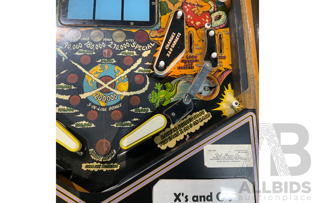 X's & O's by Bally  Pinball Machine