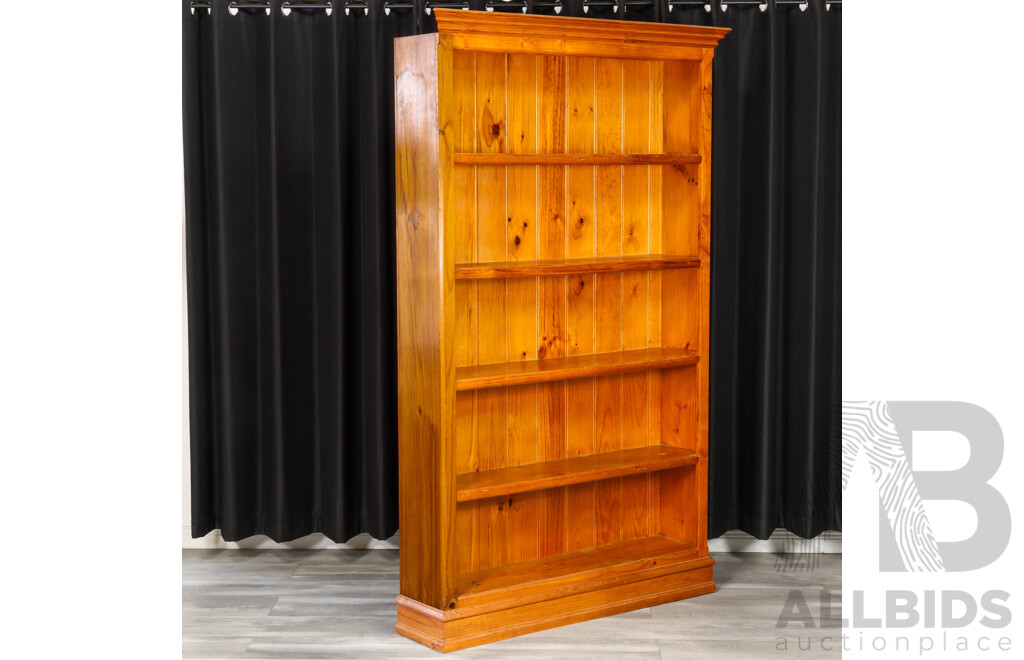 Modern Pine Open Bookcase