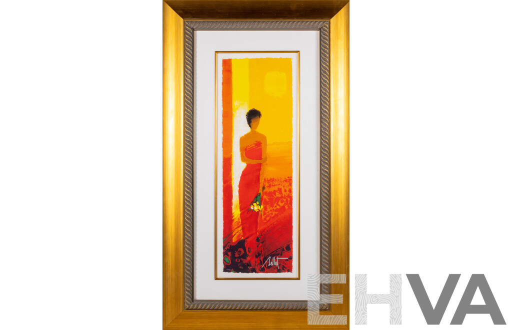Emile Bellet, (20th Century, French, 1941-),  Ete Rouge, Limited Edition Colour Giclee Print, 94 x 54 cm (frame)