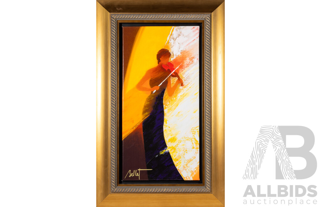 Emile Bellet, (20th Century, French, 1941-), La Soliste (2012), Lovely Signed & Editioned Verso Giclee on Paper, 89 x 56 cm (frame)