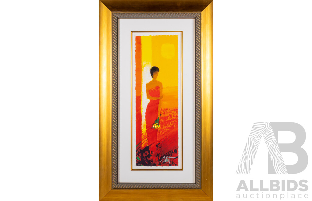 Emile Bellet, (20th Century, French, 1941-),  Ete Rouge, Limited Edition Colour Giclee Print, 94 x 54 cm (frame)