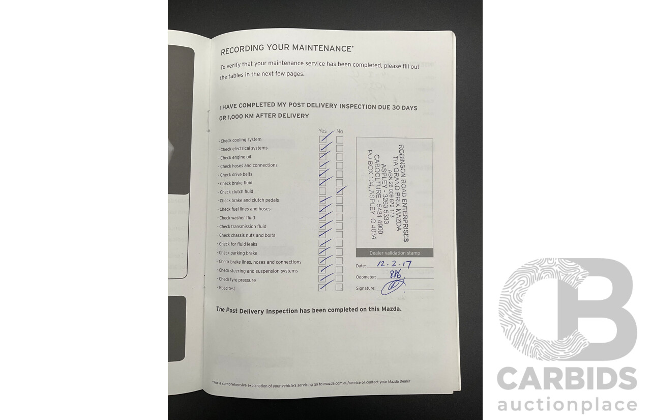 10/2016 Mazda CX-9 GT (FWD) MY16 4d Wagon Snowflake White Pearl Turbo 2.5L