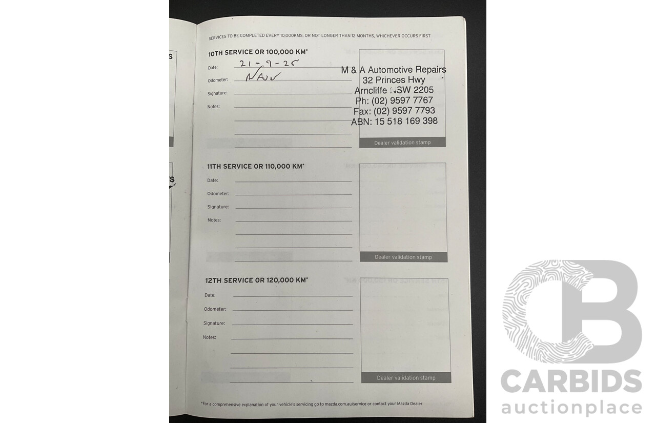 10/2016 Mazda CX-9 GT (FWD) MY16 4d Wagon Snowflake White Pearl Turbo 2.5L