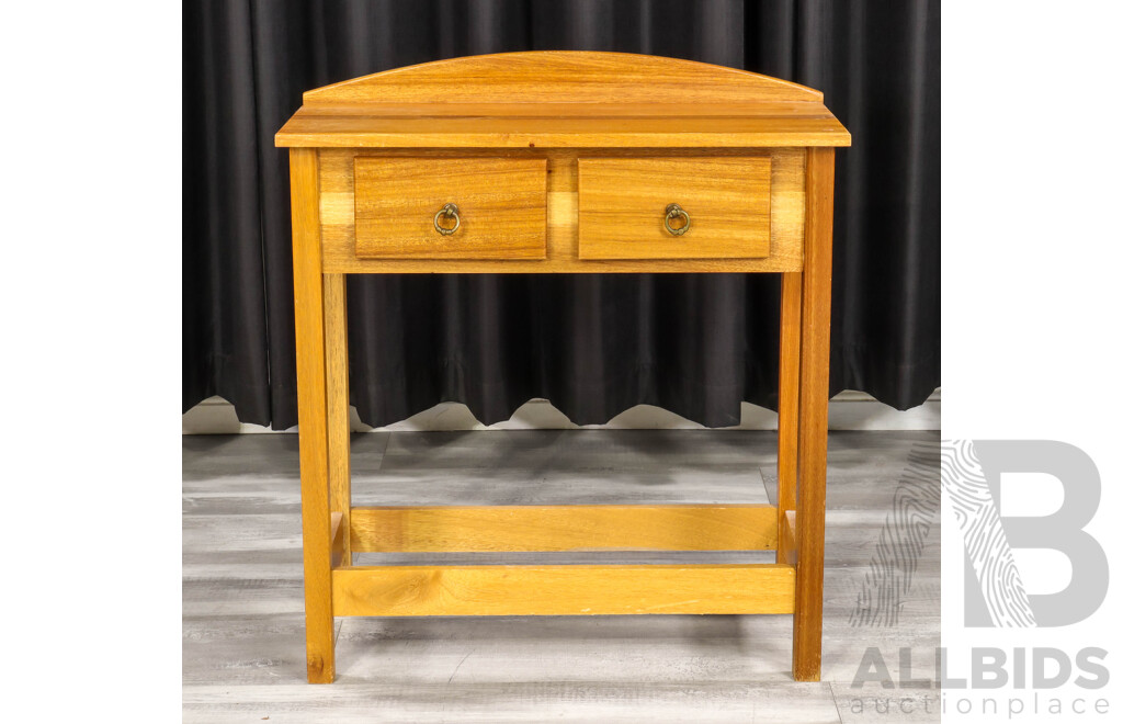 Modern Timber Two Drawer Hall Table