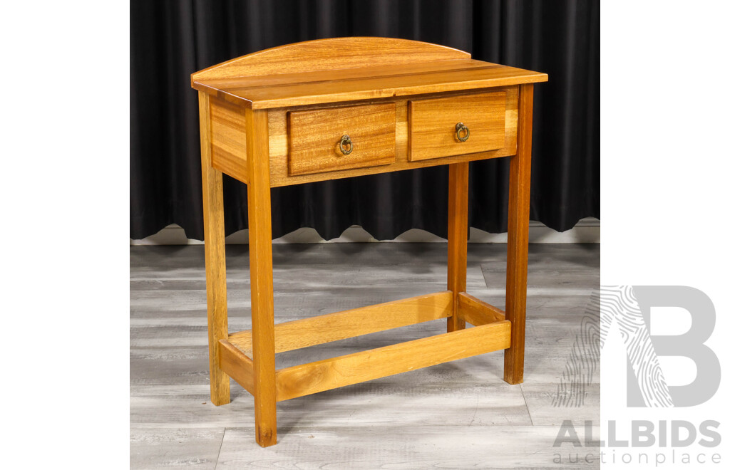 Modern Timber Two Drawer Hall Table