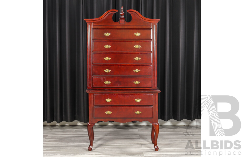 Queen Anne Style Chest on Chest