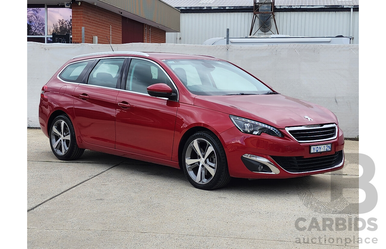 1/2015 Peugeot 308 Touring Allure T9 4d Wagon Red 1.6L