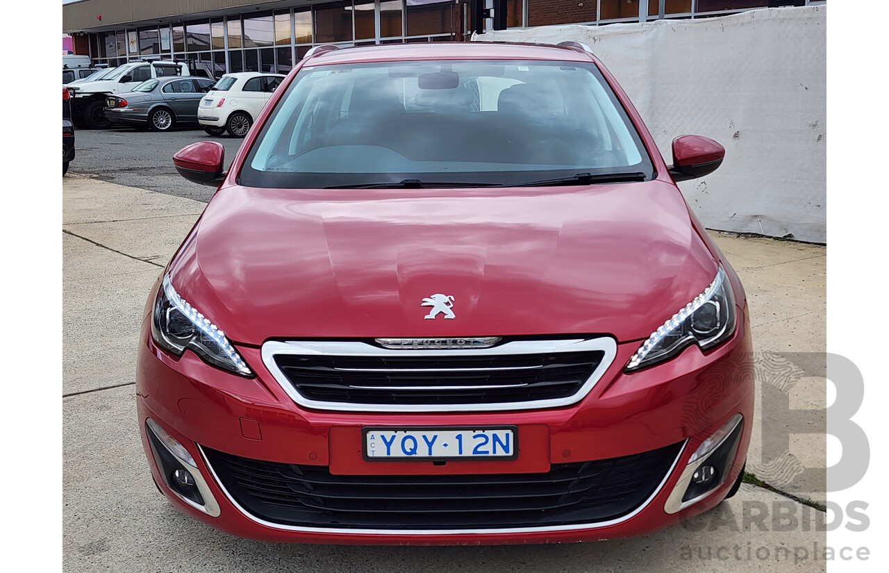1/2015 Peugeot 308 Touring Allure T9 4d Wagon Red 1.6L