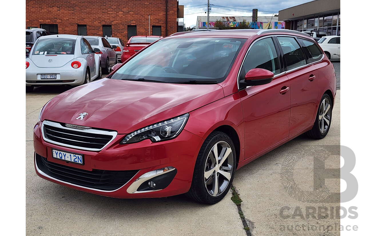 1/2015 Peugeot 308 Touring Allure T9 4d Wagon Red 1.6L