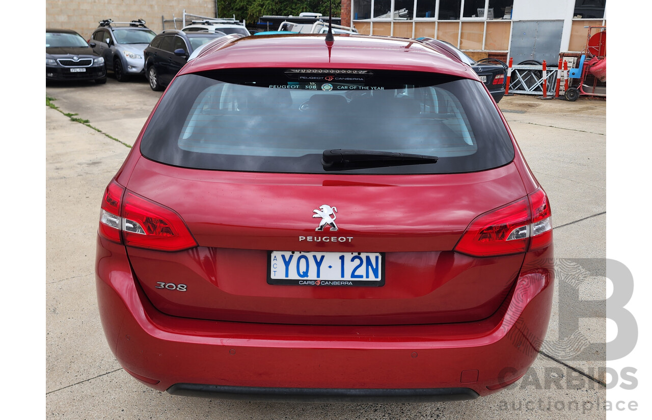 1/2015 Peugeot 308 Touring Allure T9 4d Wagon Red 1.6L