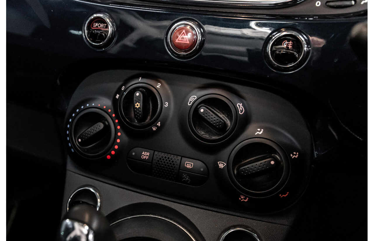 09/2016 Fiat 500 Lounge (FWD) Series 4 3d Hatchback Teal Blue Metallic 1.4L