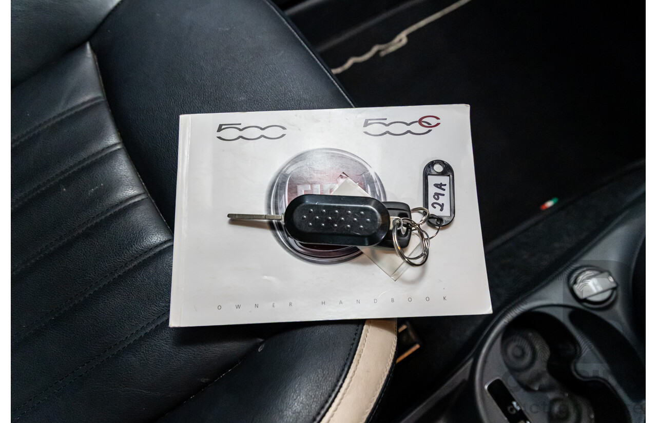 09/2016 Fiat 500 Lounge (FWD) Series 4 3d Hatchback Teal Blue Metallic 1.4L