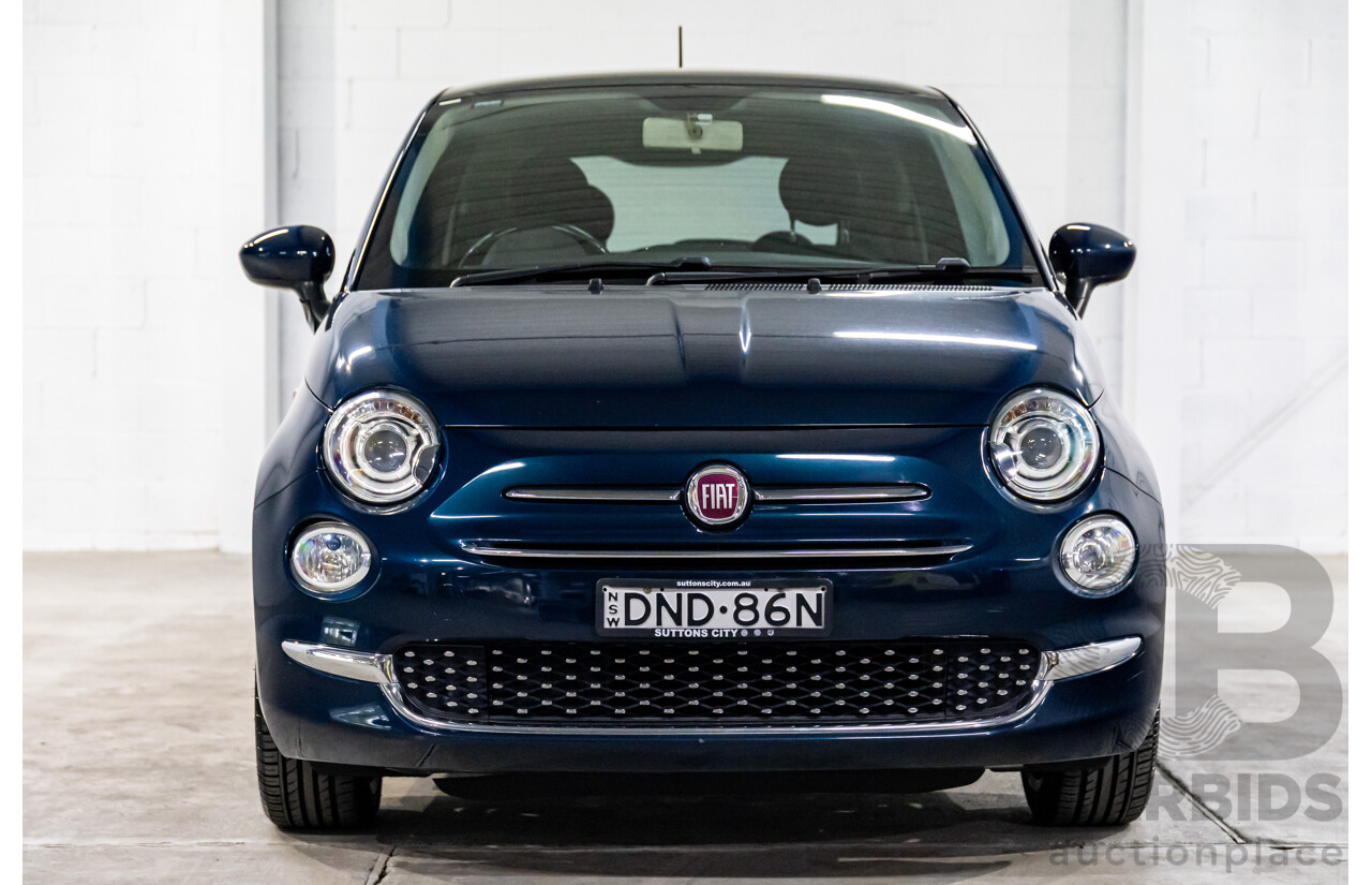 09/2016 Fiat 500 Lounge (FWD) Series 4 3d Hatchback Teal Blue Metallic 1.4L