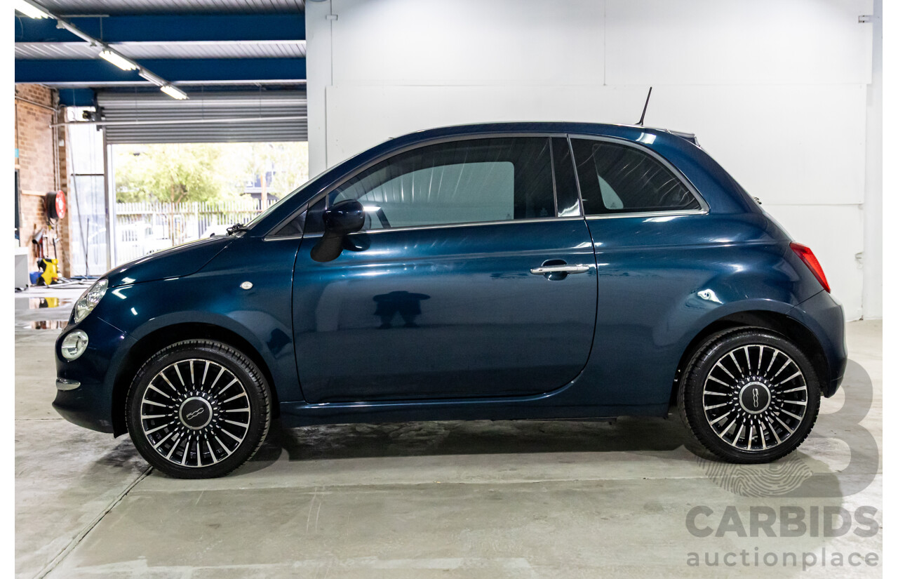 09/2016 Fiat 500 Lounge (FWD) Series 4 3d Hatchback Teal Blue Metallic 1.4L