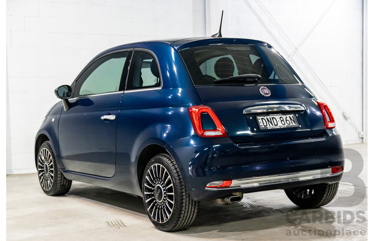 09/2016 Fiat 500 Lounge (FWD) Series 4 3d Hatchback Teal Blue Metallic 1.4L