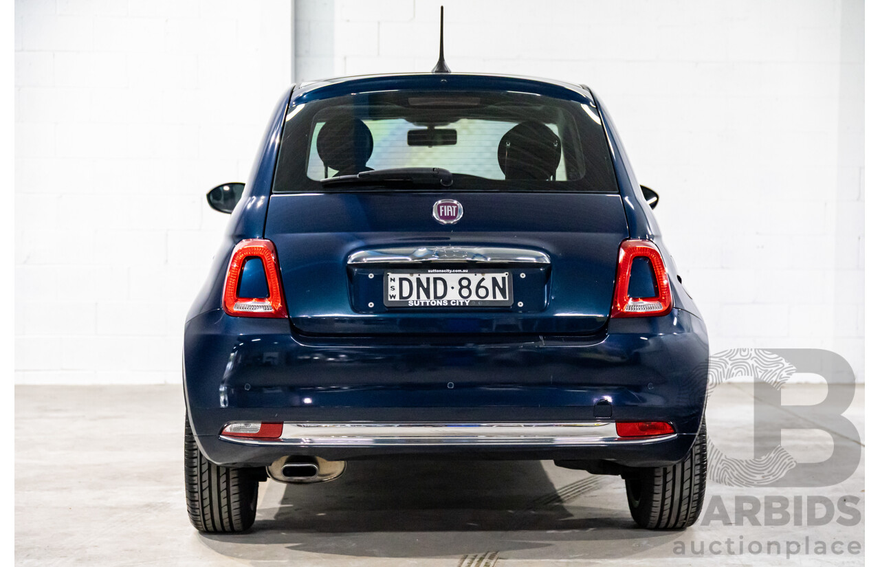 09/2016 Fiat 500 Lounge (FWD) Series 4 3d Hatchback Teal Blue Metallic 1.4L