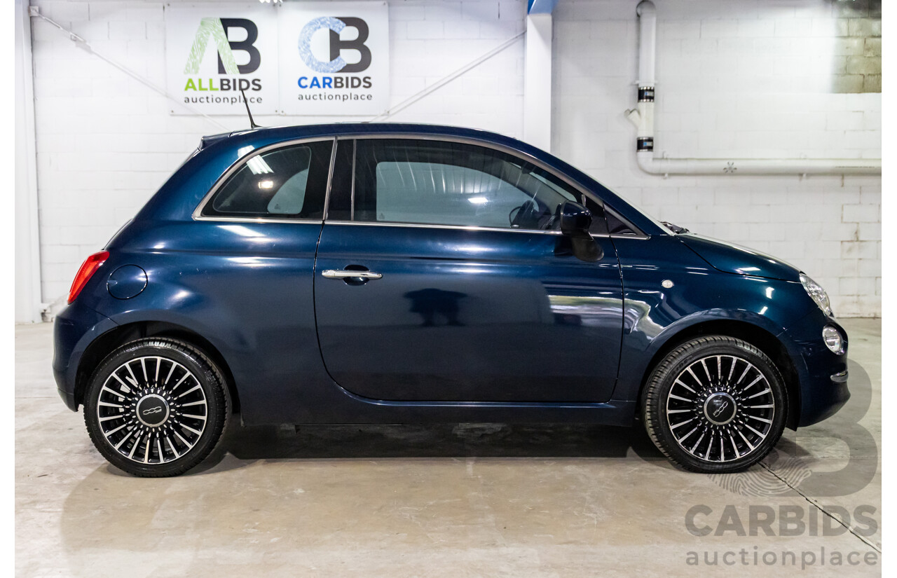 09/2016 Fiat 500 Lounge (FWD) Series 4 3d Hatchback Teal Blue Metallic 1.4L