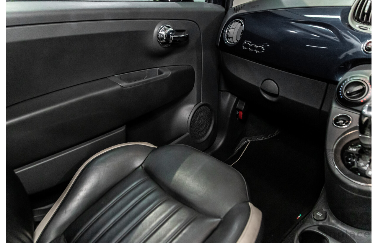 09/2016 Fiat 500 Lounge (FWD) Series 4 3d Hatchback Teal Blue Metallic 1.4L