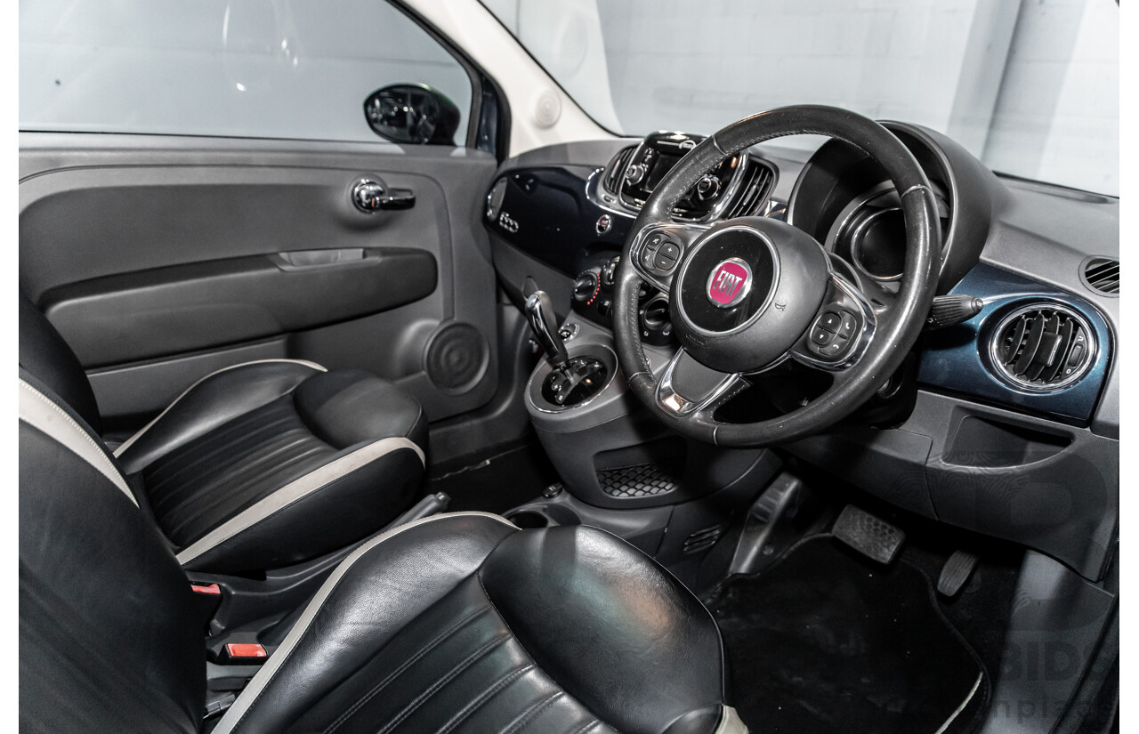 09/2016 Fiat 500 Lounge (FWD) Series 4 3d Hatchback Teal Blue Metallic 1.4L