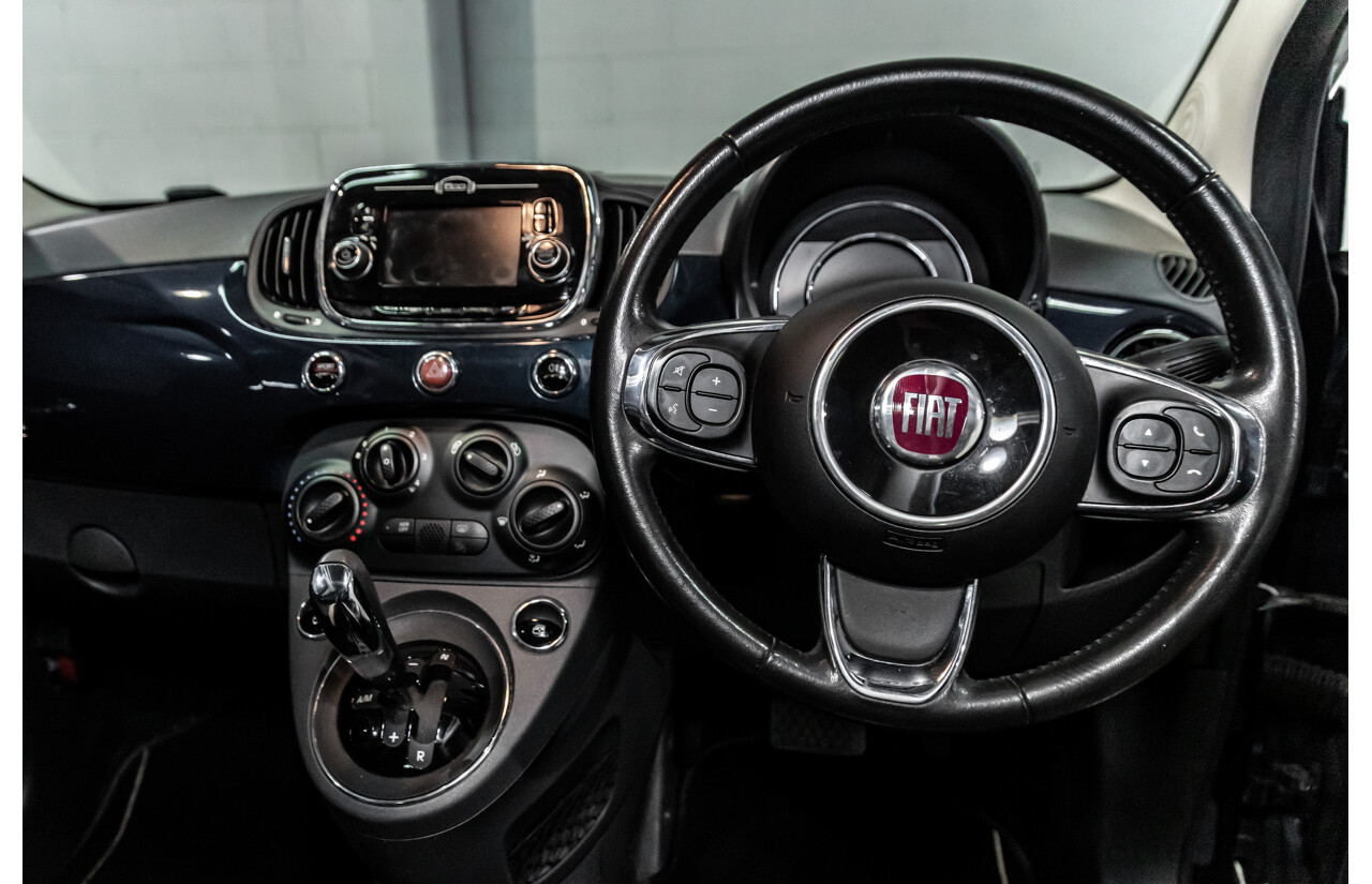 09/2016 Fiat 500 Lounge (FWD) Series 4 3d Hatchback Teal Blue Metallic 1.4L