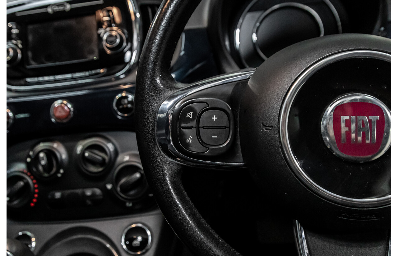 09/2016 Fiat 500 Lounge (FWD) Series 4 3d Hatchback Teal Blue Metallic 1.4L