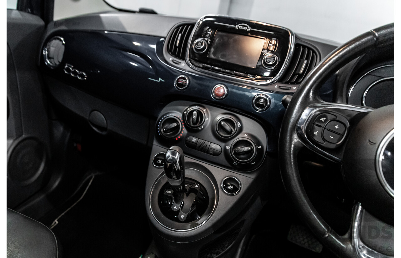 09/2016 Fiat 500 Lounge (FWD) Series 4 3d Hatchback Teal Blue Metallic 1.4L