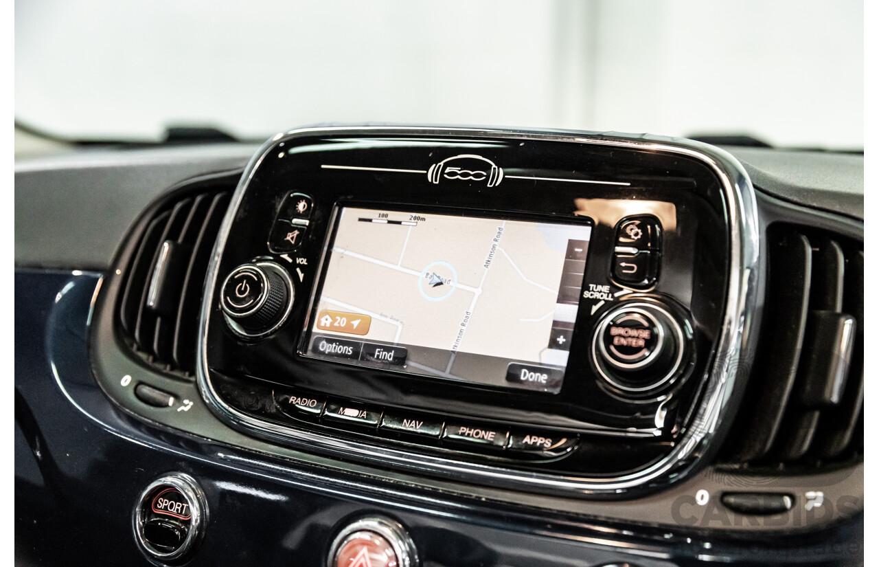 09/2016 Fiat 500 Lounge (FWD) Series 4 3d Hatchback Teal Blue Metallic 1.4L