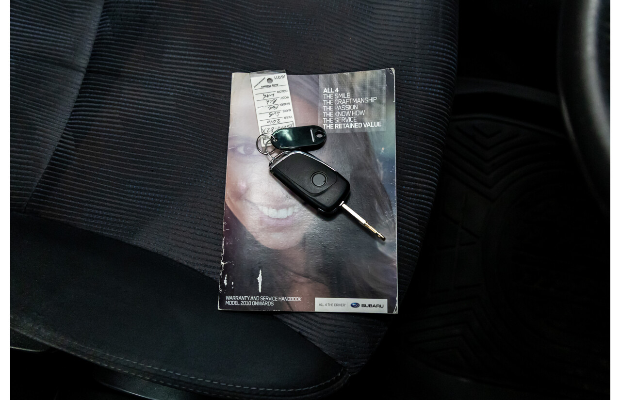 4/2010 Subaru Forester XS MY10 4d Wagon Obsidian Black Pearl 2.5L