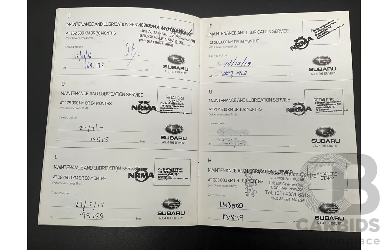 4/2010 Subaru Forester XS MY10 4d Wagon Obsidian Black Pearl 2.5L