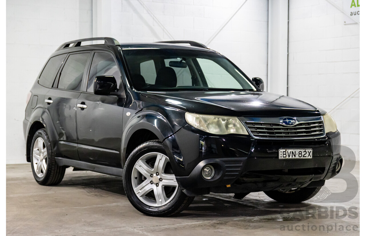4/2010 Subaru Forester XS MY10 4d Wagon Obsidian Black Pearl 2.5L