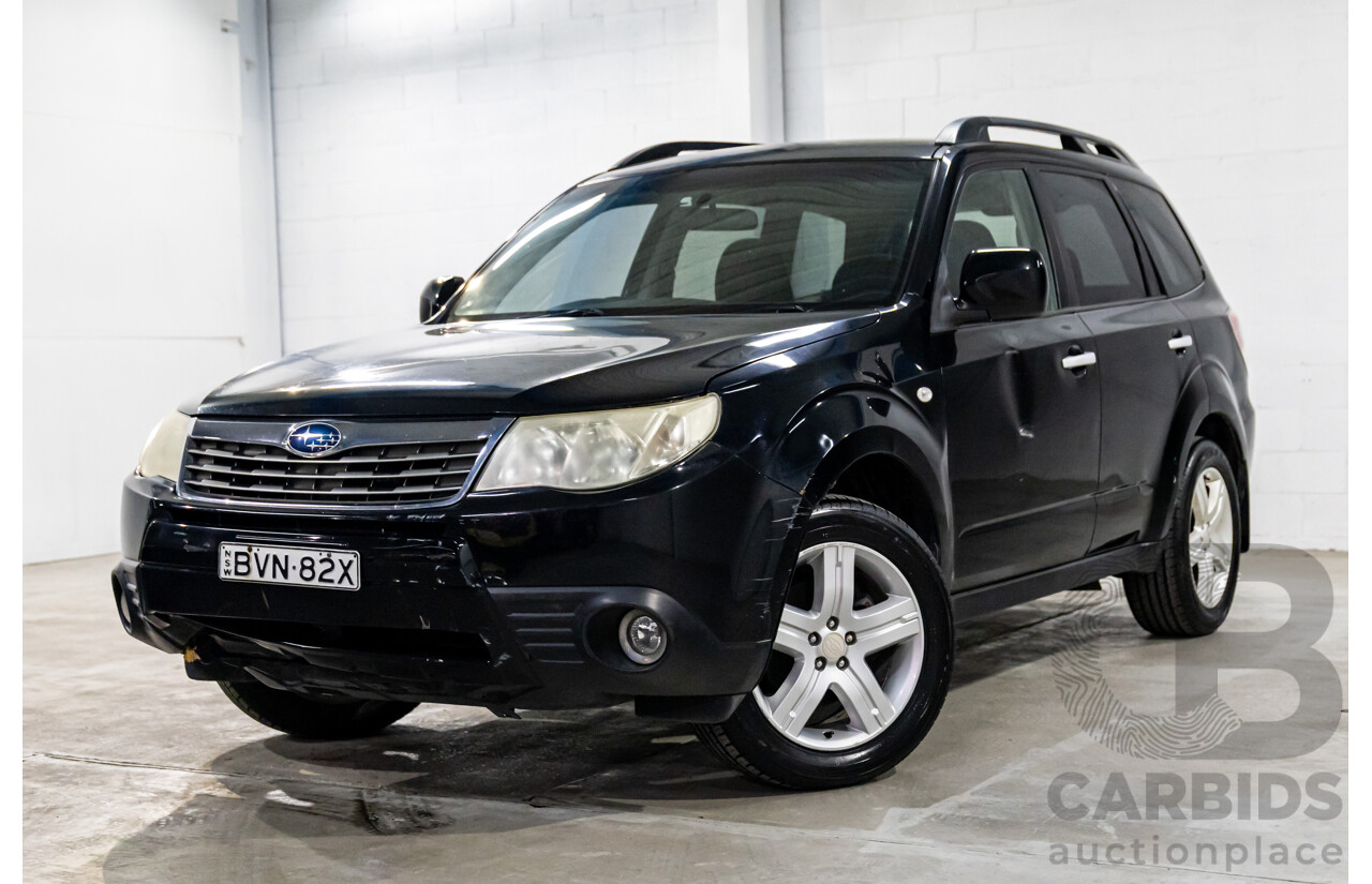 4/2010 Subaru Forester XS MY10 4d Wagon Obsidian Black Pearl 2.5L