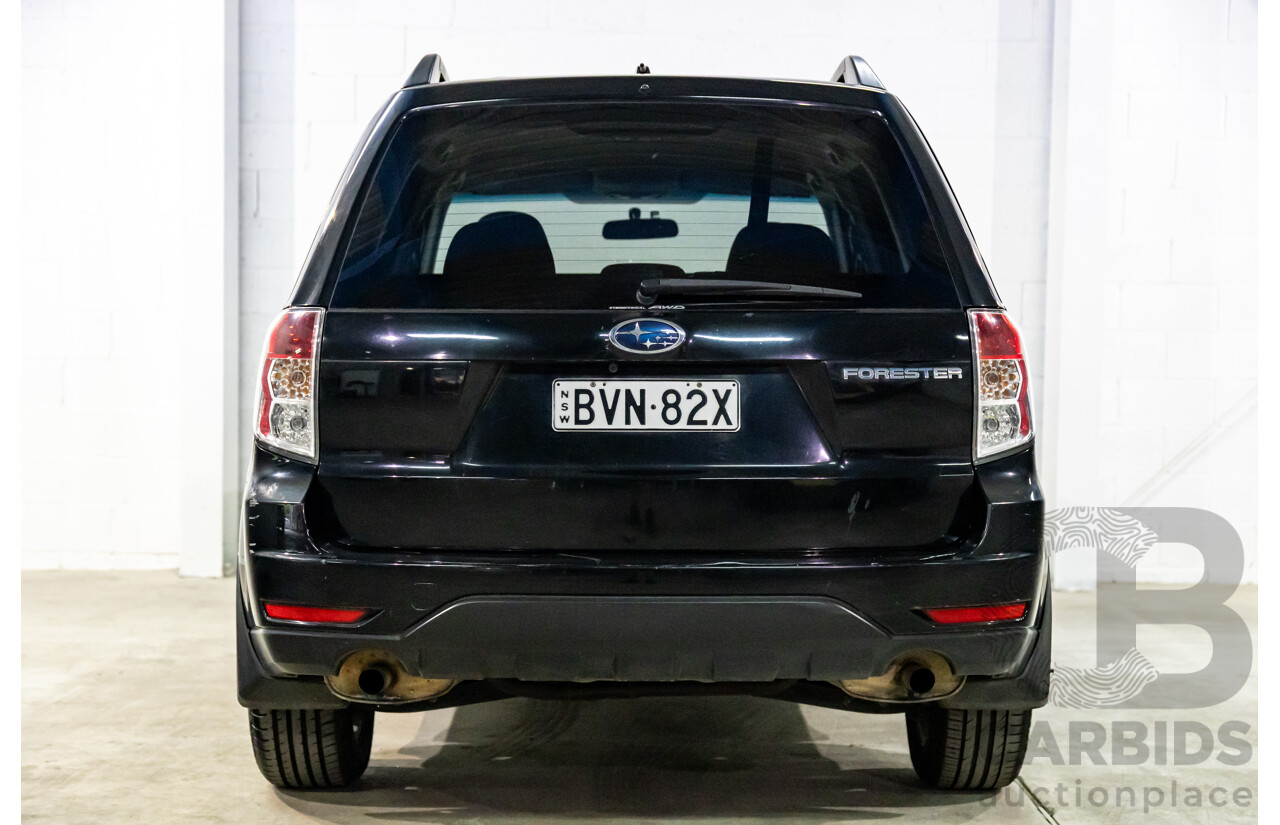 4/2010 Subaru Forester XS MY10 4d Wagon Obsidian Black Pearl 2.5L