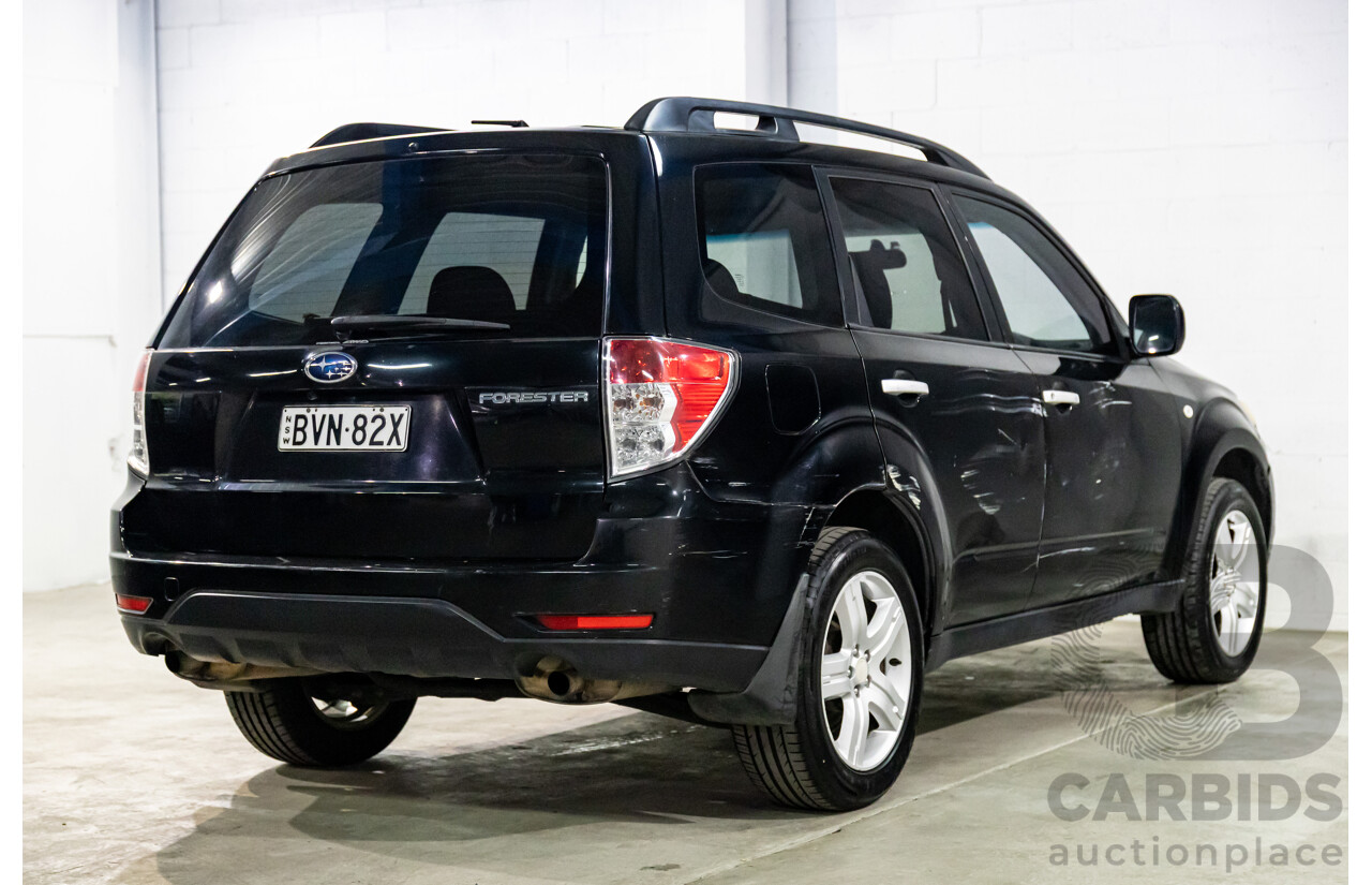 4/2010 Subaru Forester XS MY10 4d Wagon Obsidian Black Pearl 2.5L
