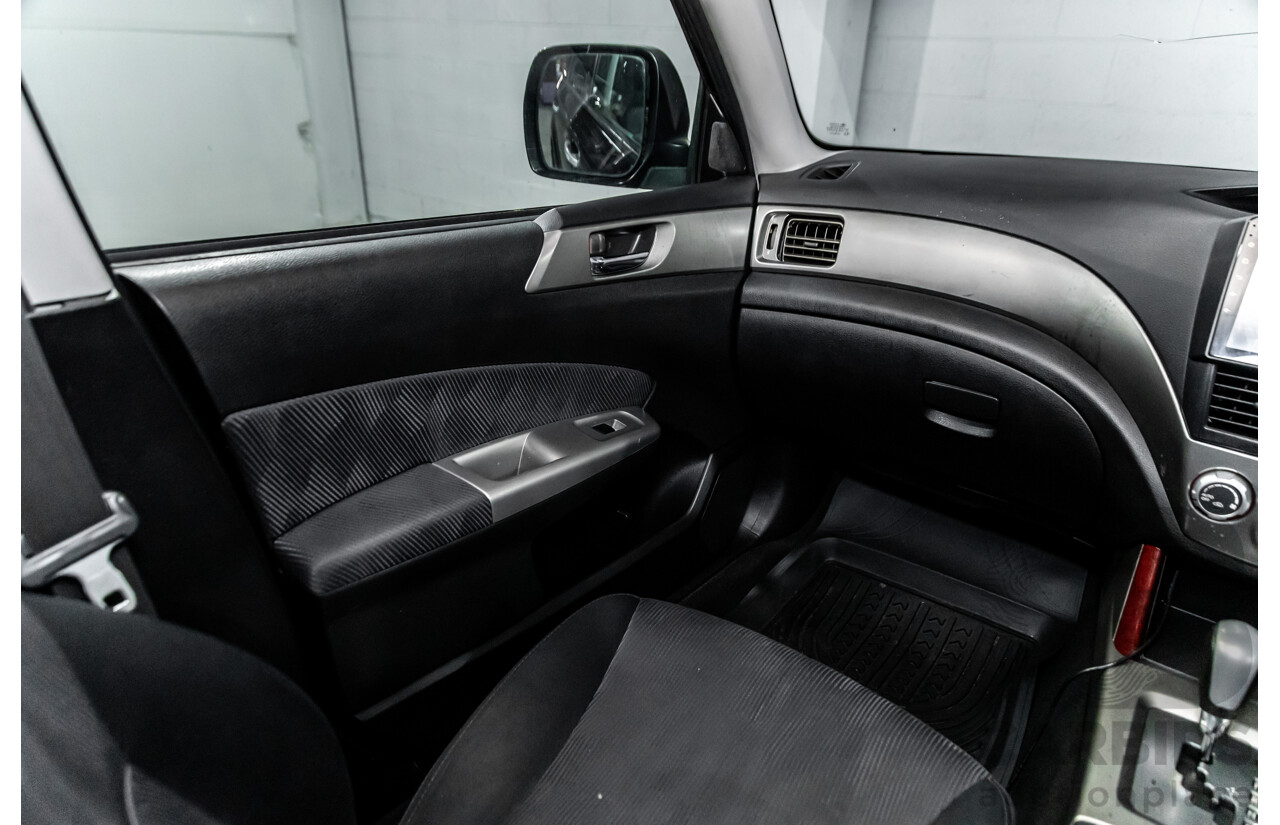 4/2010 Subaru Forester XS MY10 4d Wagon Obsidian Black Pearl 2.5L