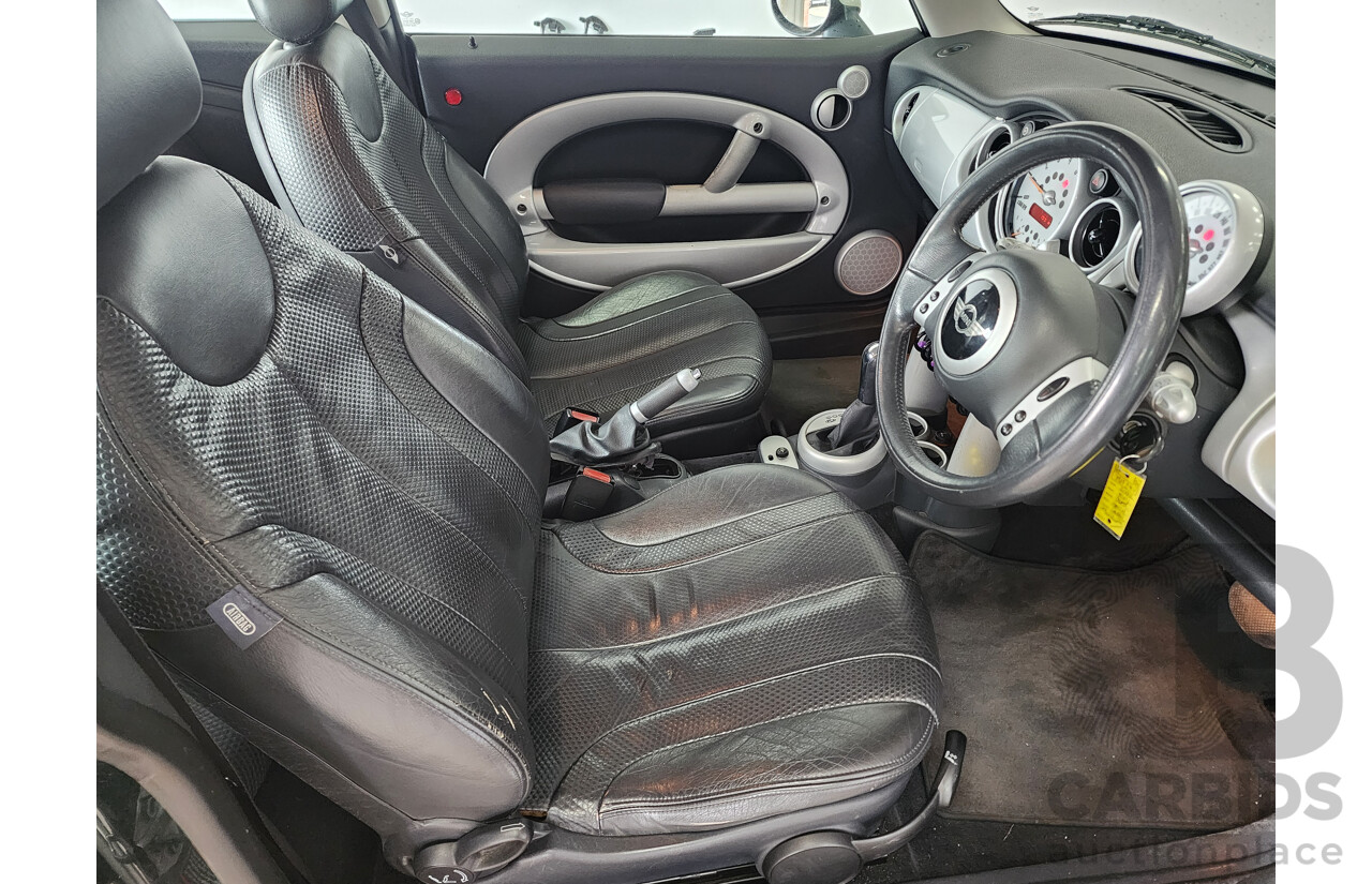 5/2002 Mini Cooper  R50 2d Hatchback Green (white roof) 1.6L