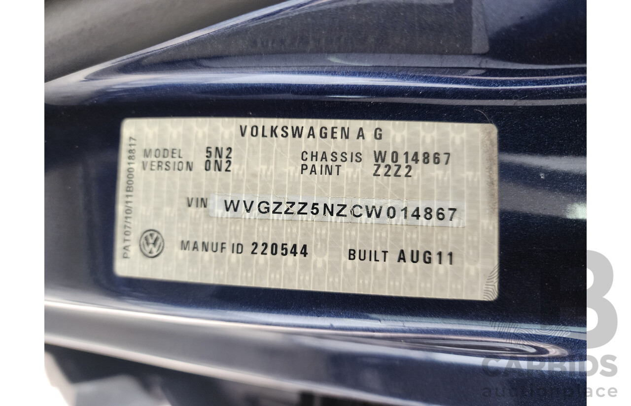 12/2011 Volkswagen Tiguan 132 TSI (4x4) 5NC MY12 4d Wagon Blue 2.0L