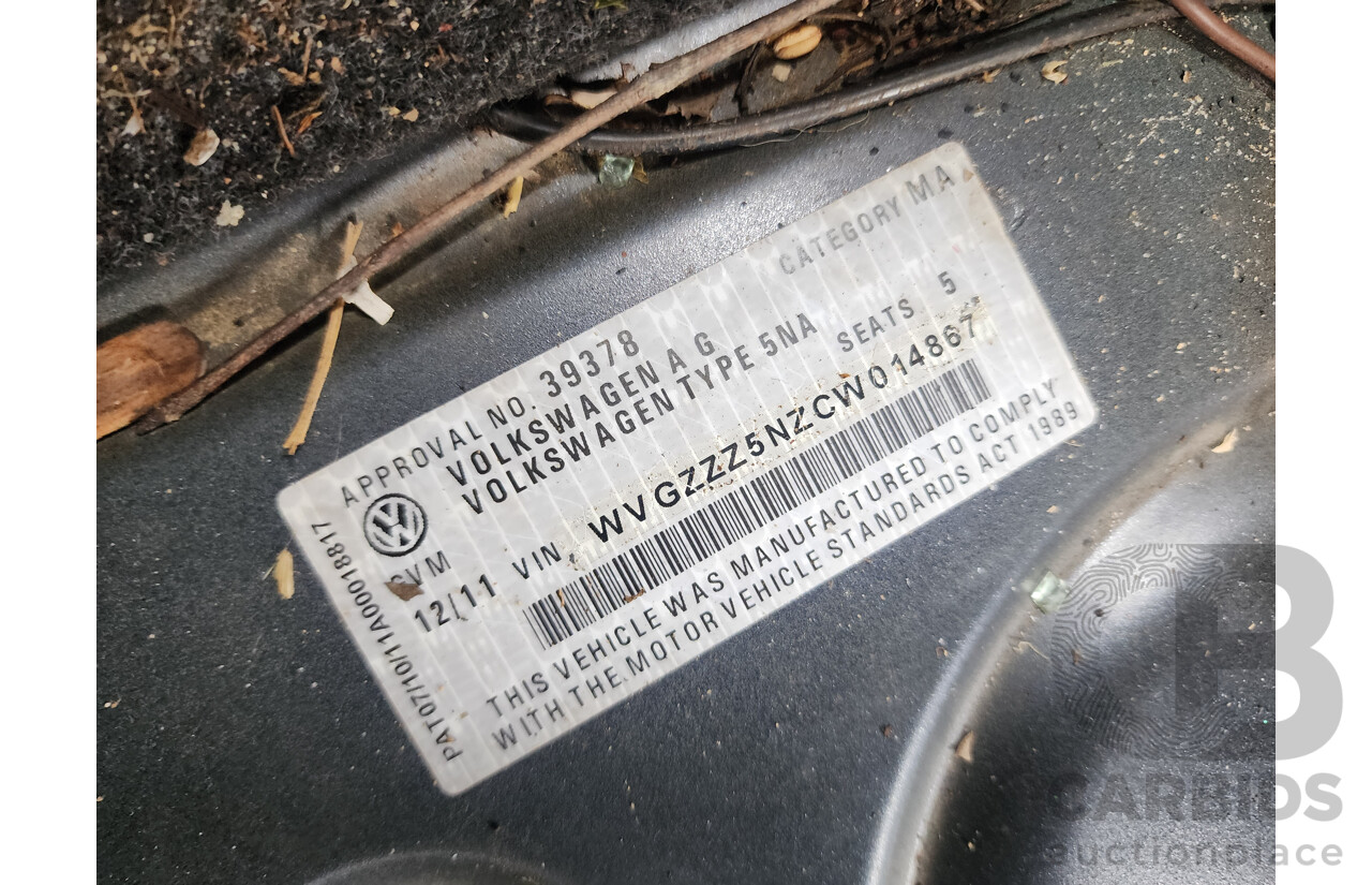 12/2011 Volkswagen Tiguan 132 TSI (4x4) 5NC MY12 4d Wagon Blue 2.0L