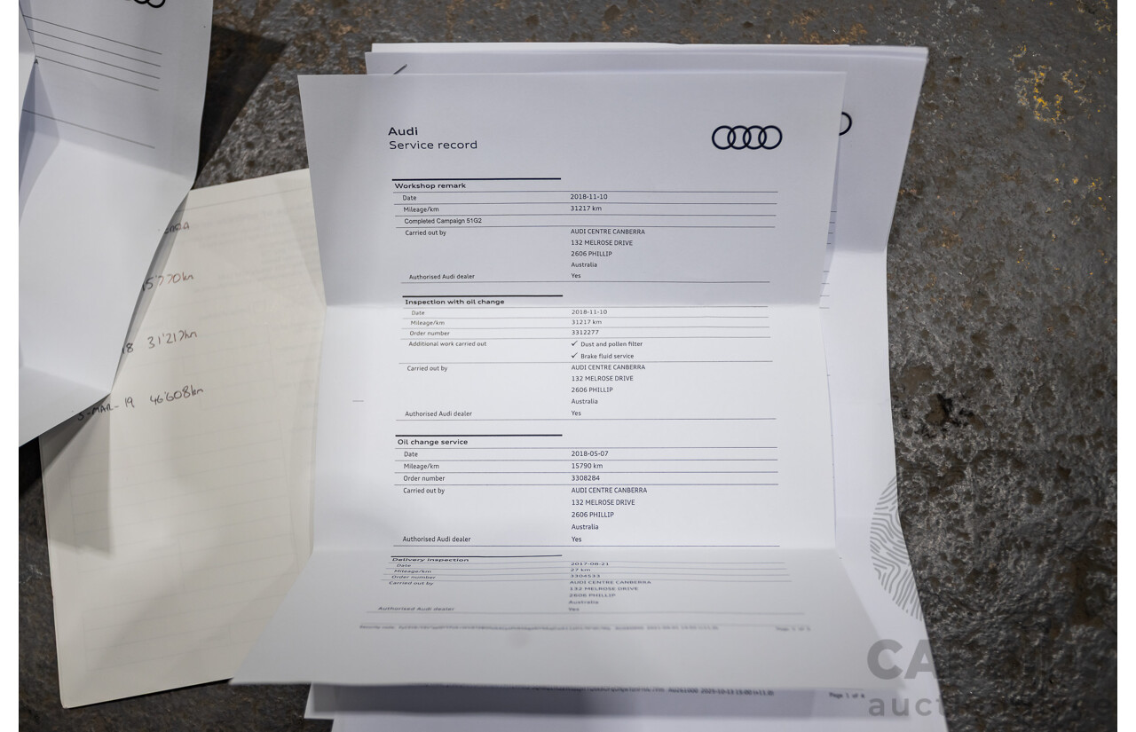 08/2017 Audi SQ5 3.0 TFSI Quattro (AWD) FY MY17 4d Wagon Daytona Grey Pearl Turbo V6 3.0L