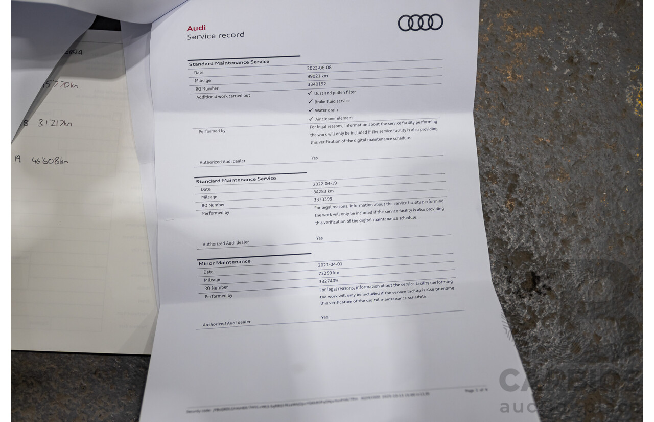 08/2017 Audi SQ5 3.0 TFSI Quattro (AWD) FY MY17 4d Wagon Daytona Grey Pearl Turbo V6 3.0L