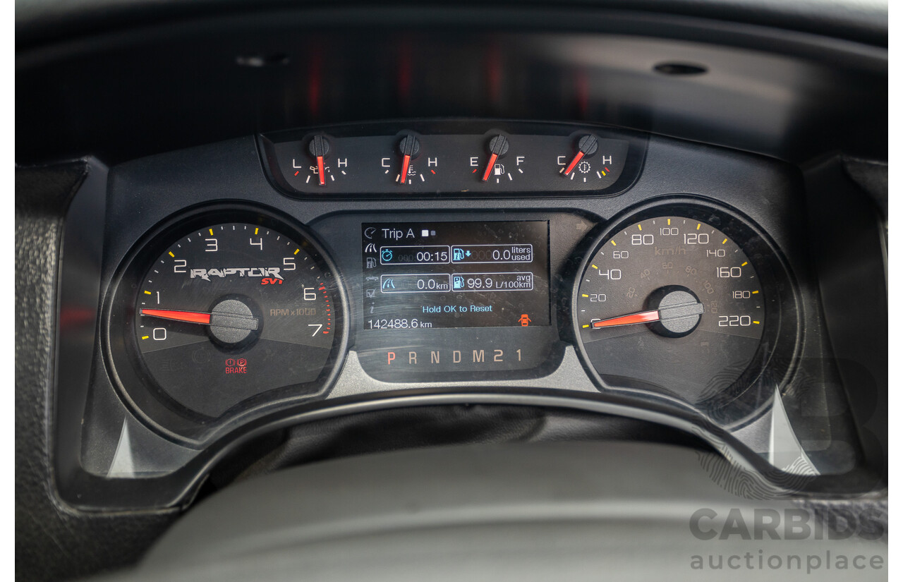 05/2015 Ford F-150 SVT Raptor LWB (4x4) MY15 4d Super Crew Cab Oxford White V8 6.2L