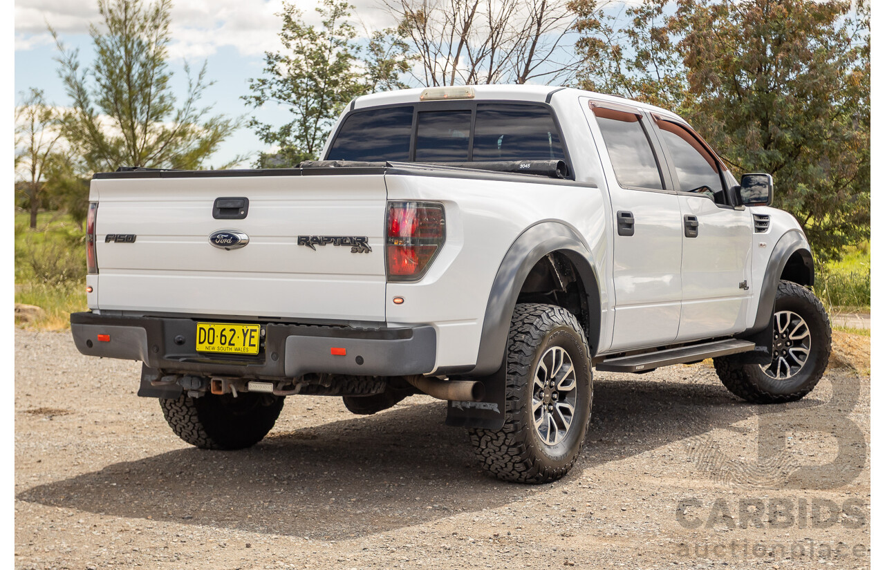 05/2015 Ford F-150 SVT Raptor LWB (4x4) MY15 4d Super Crew Cab Oxford White V8 6.2L