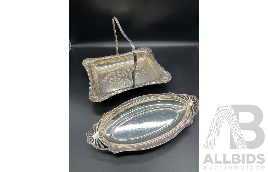 Collection of Plated Silver Tableware and Others