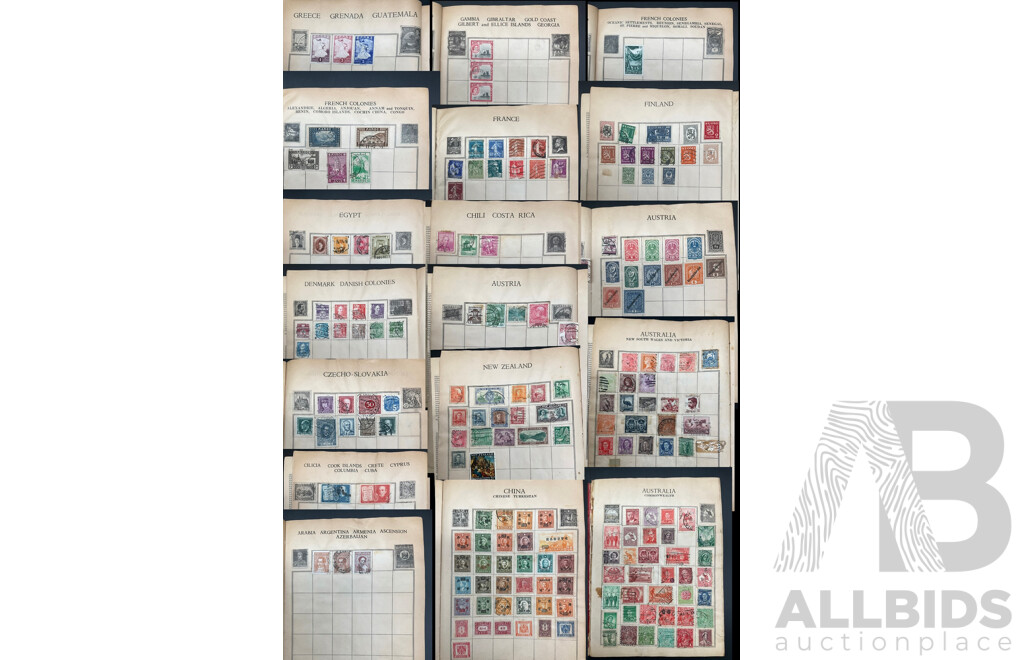 Collection of Australian and International Mint and Cancelled  Decimal Stamps and Vintage Books