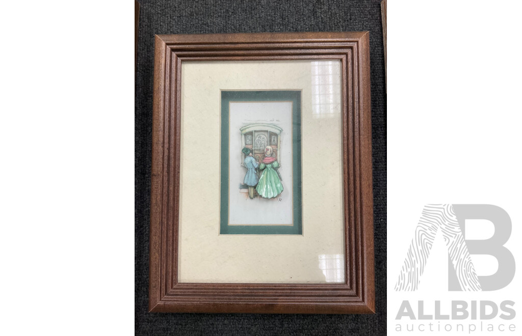 Kenneth Jack (1924-2006) ''Echuca Port'' Framed Print 68 X 95 Cm (Frame) and Assorted Prints and Paintings - Lot of 9