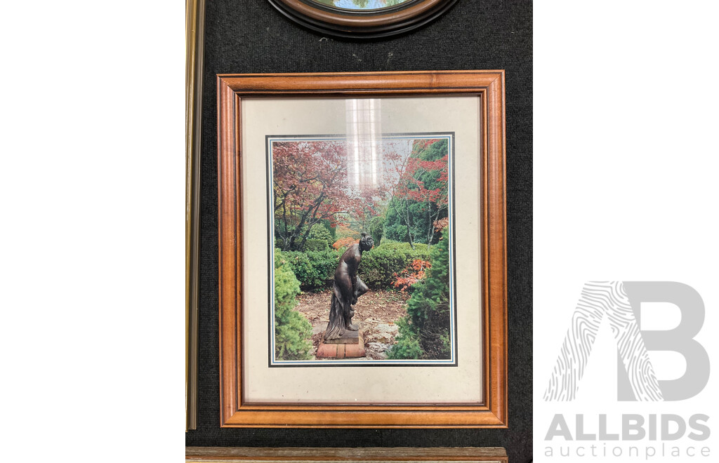 Kenneth Jack (1924-2006) ''Echuca Port'' Framed Print 68 X 95 Cm (Frame) and Assorted Prints and Paintings - Lot of 9