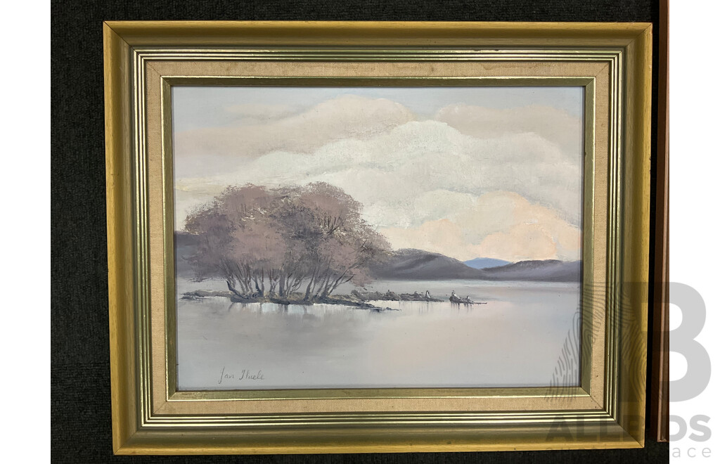 Jan Thicke (Uknown Artist), Oil on Board and Others - Lot of 6