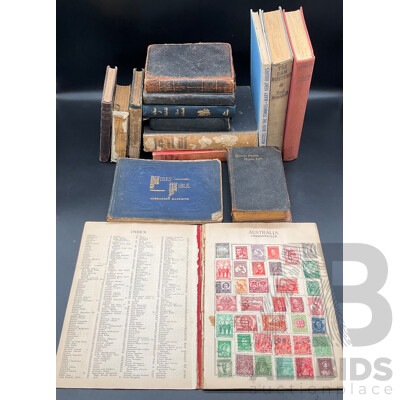 Collection of Australian and International Mint and Cancelled  Decimal Stamps and Vintage Books Collection of Australian and International Mint and Cancelled  Decimal Stamps and Vintage Books