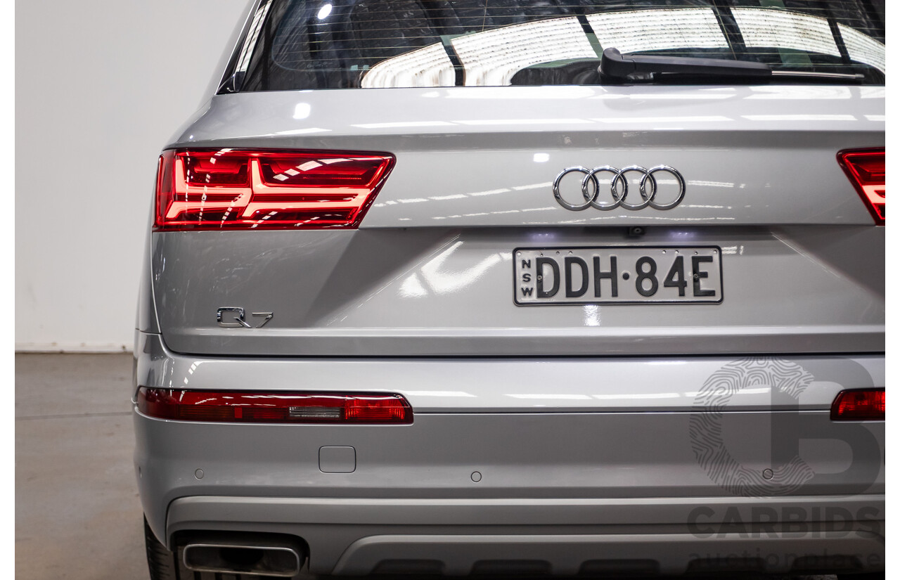 01/2015 Audi Q7 3.0 TDI Quattro 200kW (AWD) 4M 4D Wagon Florett Silver Turbo Diesel 3.0L - 7 Seats