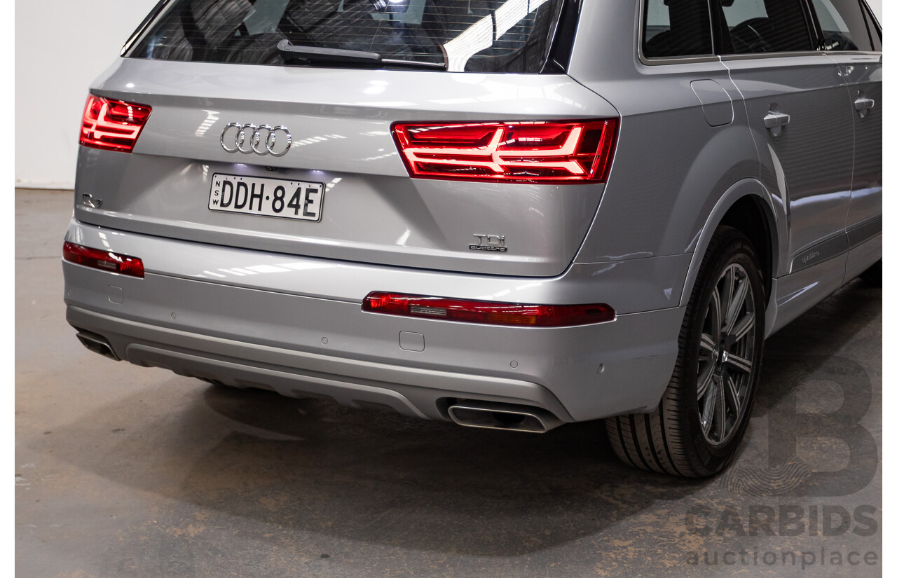 01/2015 Audi Q7 3.0 TDI Quattro 200kW (AWD) 4M 4D Wagon Florett Silver Turbo Diesel 3.0L - 7 Seats